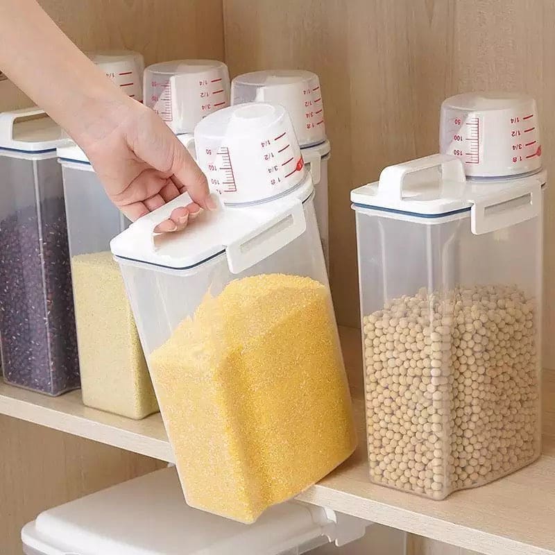 Amazing Airtight 2Kg Plastic Cereal Dispenser Storage Box, Food Grain Rice Container With Dispensing Mouth, Bottle Case For Food Seeds Amazing Airtight 2Kg Plastic Cereal Dispenser Storage Box, Food Grain Rice Container With Dispensing Mouth, Bottle Case For Food Seeds